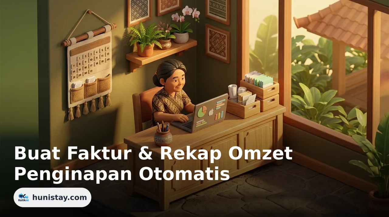 Buat Faktur & Rekap Omzet Penginapan Otomatis