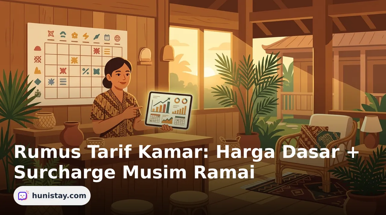 Rumus Tarif Kamar: Harga Dasar + Surcharge Musim Ramai