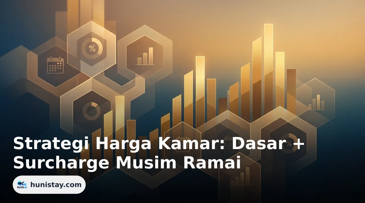 Strategi Harga Kamar: Dasar + Surcharge Musim Ramai