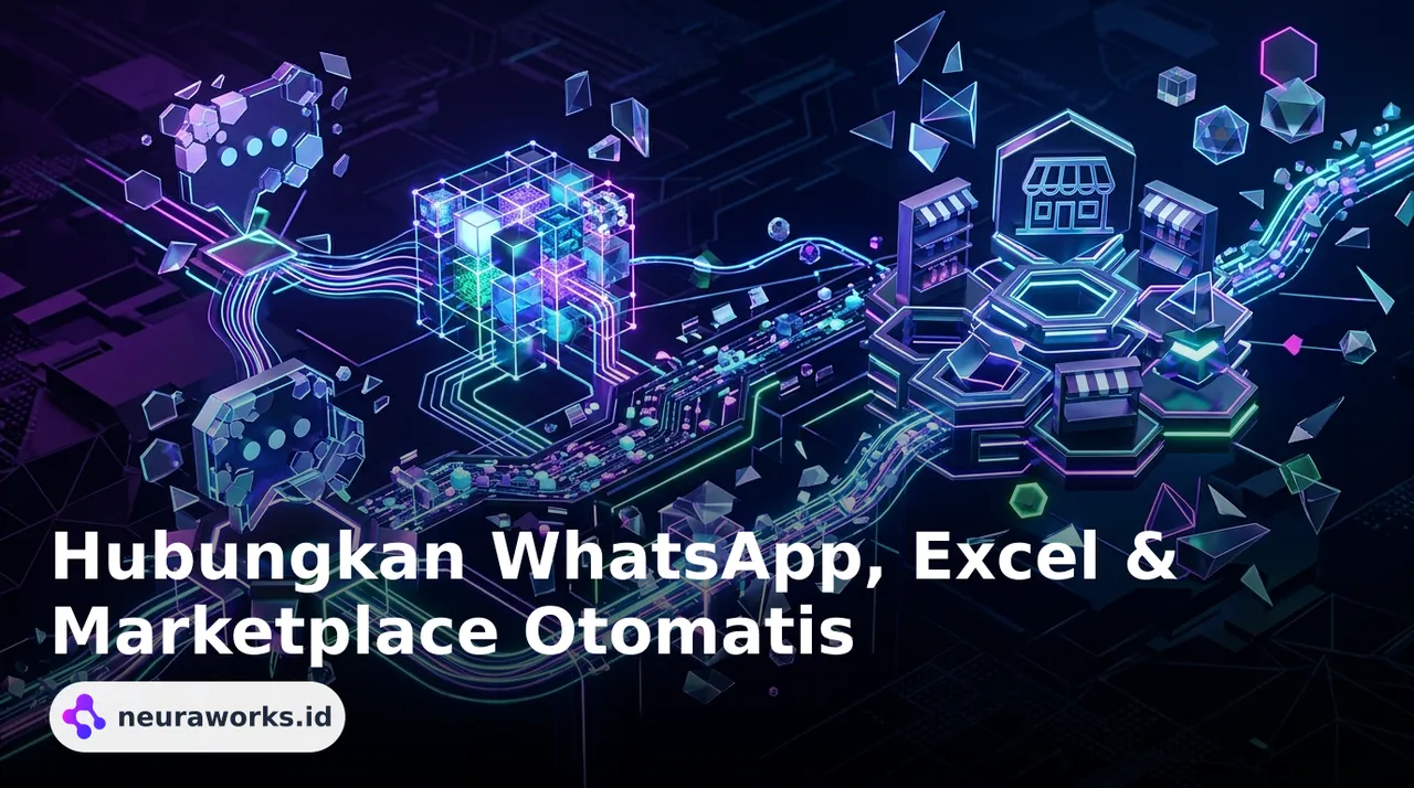 Hubungkan WhatsApp, Excel & Marketplace Otomatis