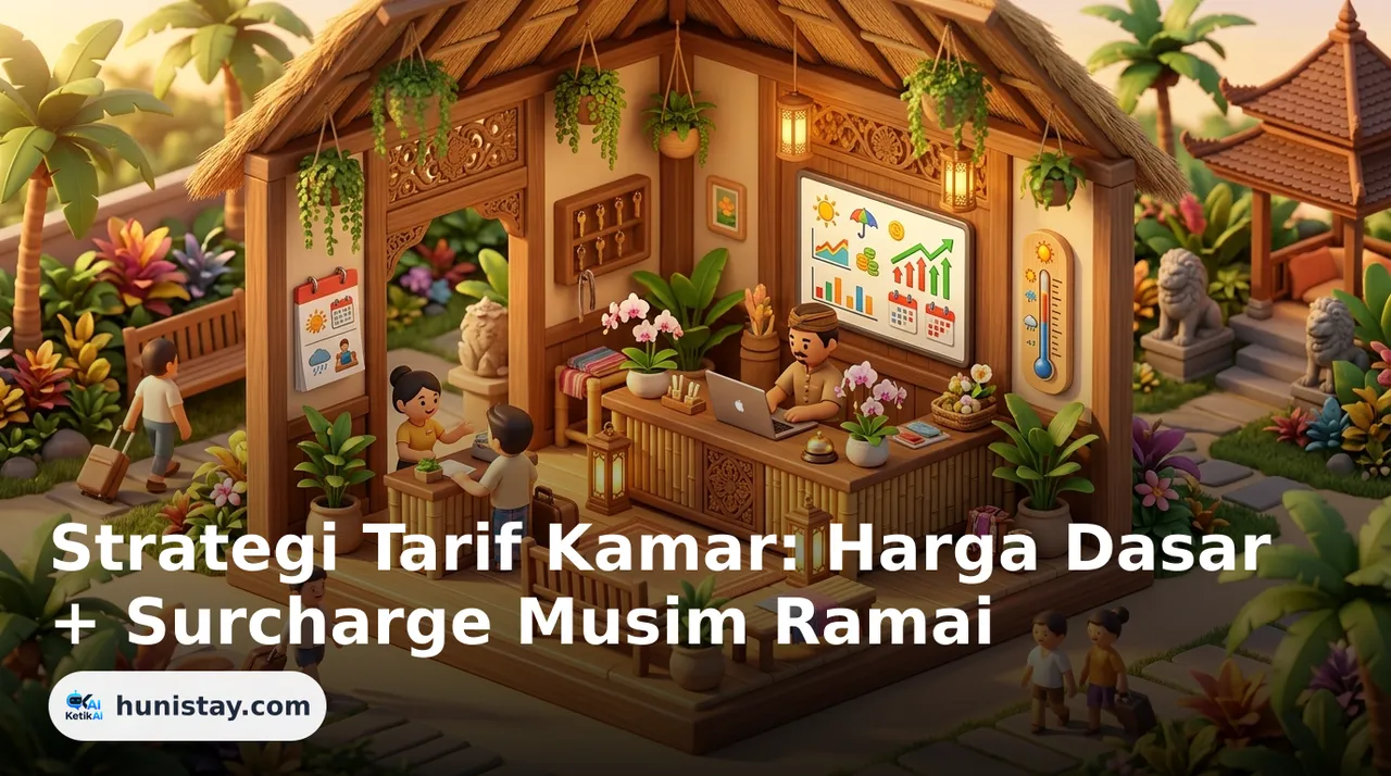 Strategi Tarif Kamar: Harga Dasar + Surcharge Musim Ramai